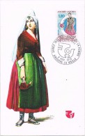 17221. Tarjeta Maxima ANDORRA Francesa  1975.  Año Internacional Mujer - Cartoline Maximum