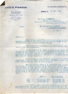 VP3549 - Tabac - Lettre De J.& O.G. PIERSON à PARIS Pour Mr Th. SCHLOESING Directeur Des Manufactures De L´Etat - Documents