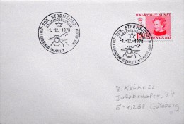 Greenland  1978 Letter To Sweden .First  Day Use Of The Stamp 1-12-1978 Sdr.Strømfjord   ( Lot 6099 ) - Storia Postale