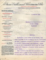 VP3568 - Tabac - Lettre Des Anciens Ets BRISSONNEAU & LOTZ Mécanique Générale à NANTES Pour  Mr Th. SCHLOESING à PARIS - Documents