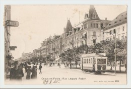 La Chaux-de-Fonds - Rue Léopold Robert - Edition Burgy, LITH., Lausanne 4703. - La Chaux