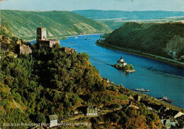 KAUB  AM RHEIN  MIT  BURG  GUTENFELS UND PFALZ        (VIAGGIATA) - Kaub