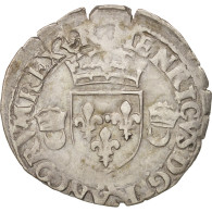 Monnaie, France, Douzain Aux Croissants, 1550, Bordeaux, TB+, Billon - 1547-1559 Hendrik II