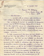 VP3607 -Tabac - Lettre De Mr Louis  CHAVANNE  à  PARIS  Pour  Mr SCHLOESING - Documents