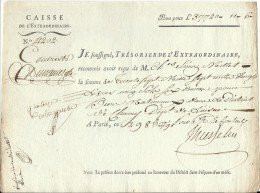 RARE . BON POUR 35600 LIVRES DE LA CAISSE DE L'EXTRAORDINAIRE . - Assignats & Mandats Territoriaux