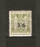 NEW ZEALAND 1953 3/6 On 3s 6d (Type II) SG F213 MOUNTED MINT  Cat £45 - Fiscal-postal