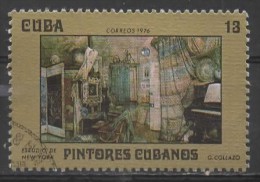 1976 Cu Ban Paintings - 13c. - "New York Studio" (G. Collazo)  FU - Oblitérés