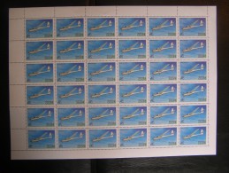 RUSSIA 1983 MNH (**)YVERT 4978THE HISTORY OF AVIATION.GLIDERSL´HISTOIRE DE L´AVIATION.Les PLANEURS. En Feuille Entière . - Feuilles Complètes