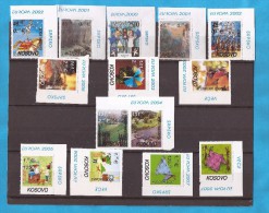 2000-2007  EUROPA CEPT KOSOVO SERBIAN PART  STAMPS   COMPLETE COLLECTION  SELTEN  MNH - Collezioni