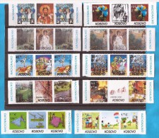 2000-2007  EUROPA CEPT KOSOVO SERBIAN PART  STAMPS - LUX  COMPLETE COLLECTION  SELTEN  MNH - Collezioni