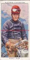 1937 Speedway Rider Dicky Wise - Tarjetas
