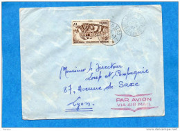 MARCOPHILIE-lettre Commerciale  -Avion -VIET NAM   -Cad- CHOLON 1952-4- Stamps  -- Pour Françe - Brieven En Documenten