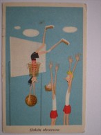 Sport - Basketball -  Postcard  - OLD   PC - 1960s Humour - Basket-ball