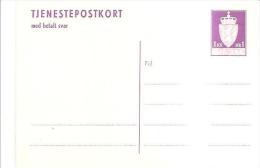 76842) Intero Postale Della Norvegia-da 1kr-serie Stemma-nuovo Off Sak - Interi Postali