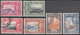 Hong Kong   Scott No. 168-73    Used   Year  1941 - Gebraucht