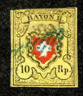 9965  Switzerland 1850 Zumstein #16 II (o)  Michel #8 II - 1843-1852 Timbres Cantonaux Et  Fédéraux