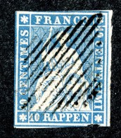 9984  Switzerland 1854 Zumstein #23Aa  (o)  Michel #14 Ia - Usados