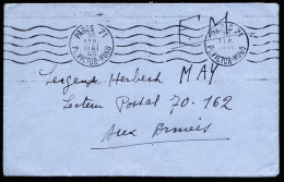 A3845) France Frankreich Feldpost-Brief F.M. Von Paris 30.5.45 An 70.162 - Briefe U. Dokumente