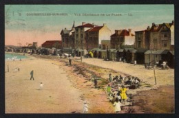 CPA.   COURSEULLES-SUR-MER (14).   Vue Générale De La Plage.  Animée - Courseulles-sur-Mer