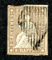 10007  Switzerland 1854-55 Zumstein #22B  (o)  Michel #13 IIAym - Usados