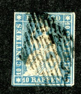 10009  Switzerland 1854-55 Zumstein #23B  (o)  Michel #14 IIAym - Usati