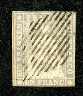10035  Switzerland 1855 Zumstein #27C  (o)  Michel #18 II Ays - Usati