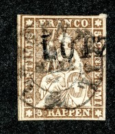 10038  Switzerland 1856-57 Zumstein #22D  (o)  Michel #13 IIBysa - Gebraucht