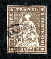 10039  Switzerland 1856-57 Zumstein #22D  (o)  Michel #13 IIBysa - Usados