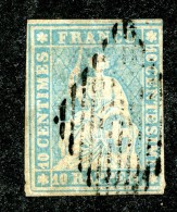 10049  Switzerland 1856-57 Zumstein #23E  (o)  Michel #14 IIBzo - Usati