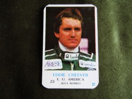 Calendrier De Poche - Pocket Calendar - Eddie Cheever - Alfa Romeo - 1986 - Autorennen - F1