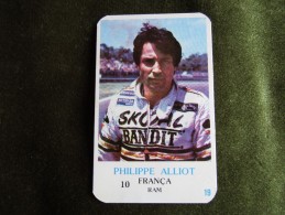 Calendrier De Poche - Pocket Calendar - Philippe Alliot - RAM - 1986 - Autorennen - F1