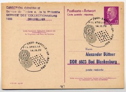 Filatelia KAPELLE-OP-DEN-BOS 1970 Sur RD.A. Carte Postale Réponse Imprimé Privé #1 - Herdenkingsdocumenten