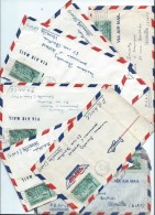 7 Lettres Affranchies/USA/EXETER/Versailles/Enveloppes + Lettres/D'un Fils à Sa Mére/Roncalez/1957   TIMB71 - Brieven En Documenten