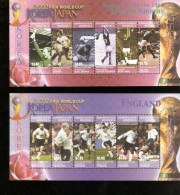 KOREA AND JAPAN 2002 FIFA WORLD CUP DOMINICA COMPLETE SERIE ENGLAND WINNERS 1966 - 2002 – South Korea / Japan