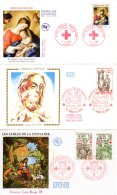 Lot 3 FDC - Croix Rouge - Port Gratuit - Voir Descriptif - Unclassified