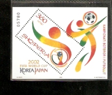 Korea And Japan 2002 Fifa World Cup Albania Shqiperia - 2002 – Zuid-Korea / Japan