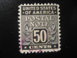 Postal NOTE 50 Cents Revenue Fiscal Tax Postage Due Official USA - Steuermarken