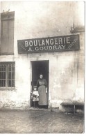 LE MESNIL SAINT DENIS - Devanture De MAGASIN - BOULANGERIE A. COUDRAY - CARTE PHOTO - Le Mesnil Saint Denis