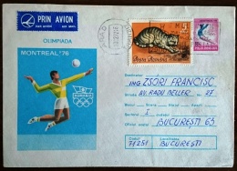 ROUMANIE Jeux Olympiques MONTREAL 76. Entier Postal Ayant Circulé. Handball - Estate 1976: Montreal