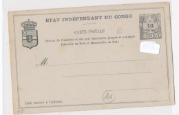 Philatélie -B1984 - Etat Indépendant Du Congo (Ex Congo Belge)  - Entier Postal-Envoi Gratuit - Postwaardestukken