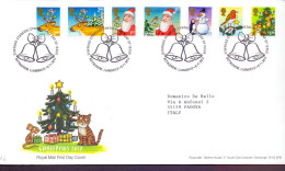Great Britain 2012 Christmas 7 Val. FDC NEW PRICE - 2011-2020 Em. Décimales
