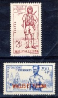 Wallis Et Futuna 1941 Serietta N. 87-88 MLH Catalogo € 5,50 - Ongebruikt