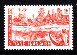 French Guiana MH Scott #196 1fr Maroni River Bank - Nuevos