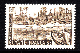 French Guiana MH Scott #197 1.50fr Maroni River Bank - Nuevos