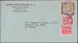 1957-H-23 CUBA. REPUBLICA. SUGAR MILLS COVER. 1958. CENTRAL SANTA CATALINA, CRUCES. - Briefe U. Dokumente