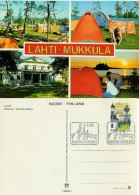 Finland 4.3.1982 Lahti Mukkula - Tents - Card With Special Cancellation - Cartoline Maximum