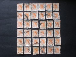 HONG KONG 1954 Queen Elizabeth II 1 $ X 36 PEZZI  !! - Used Stamps