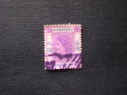 STAMPS HONG KONG 1954 Queen Elizabeth II 10 $ X 1 PEZZI !! Décalque De Couleur - Gebraucht