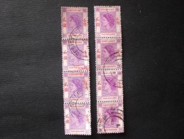 STAMPS HONG KONG 1954 Queen Elizabeth II 2 $ X 8 PEZZI !! - Oblitérés