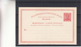 Islande - Carte Postale De 1924 - Entier Postal - Lettres & Documents